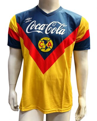 Jersey Umbro Aficionado America Azul Rojo Manga Corta