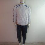 PANTS BLANCO NEGRO RAYAS AMARILLAS TALLA M