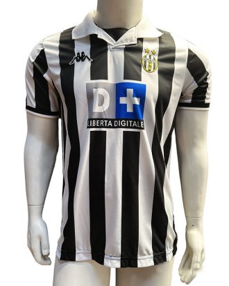 Jersey Kappa Retro Juventus Negro Blanca Manga Corta