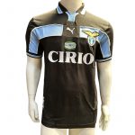 Jersey Puma Retro Lazio Negra Azul Manga Corta