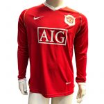 Jersey Nike Retro Manchester Roja Manga Larga