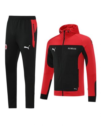 PANTS MILAN NEGRO CON ROJO CON GORRA TALLA L