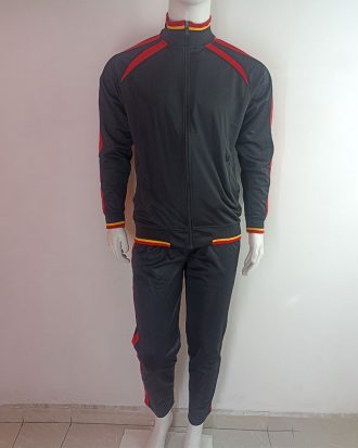 PANTS ROJO NEGRO RAYAS ROJAS TALLA M