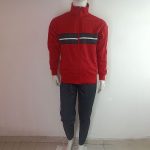 PANTS ROJO NEGRO RAYAS BLANCAS TALLA M