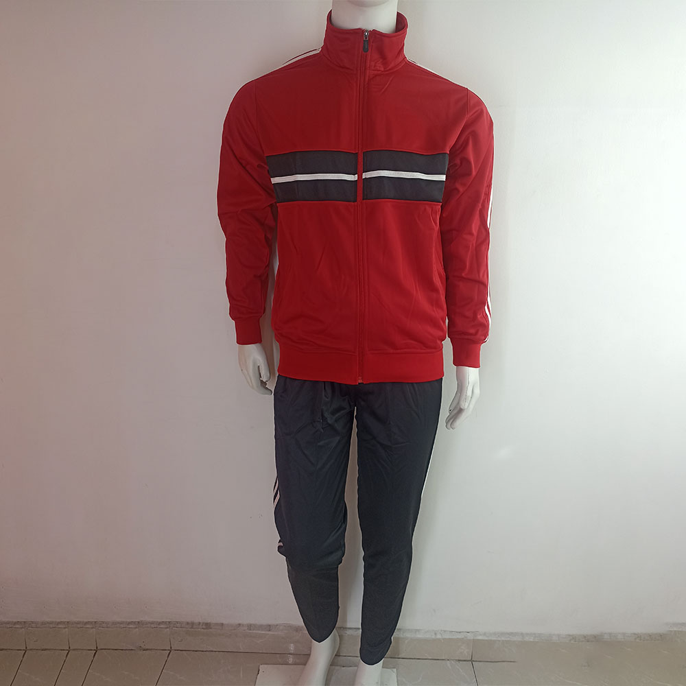 PANTS ROJO NEGRO RAYAS BLANCAS TALLA M