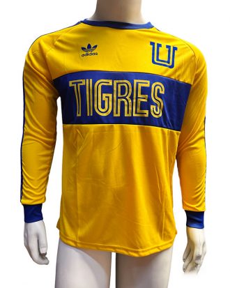 Jersey Adidas Retro Tigres Amarilla Manga Larga